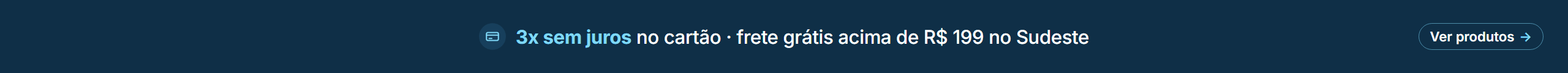 Pediu até 12h? Chega hoje em São Paulo e Grande SP · 7% OFF no Pix · 3x sem juros no cartão