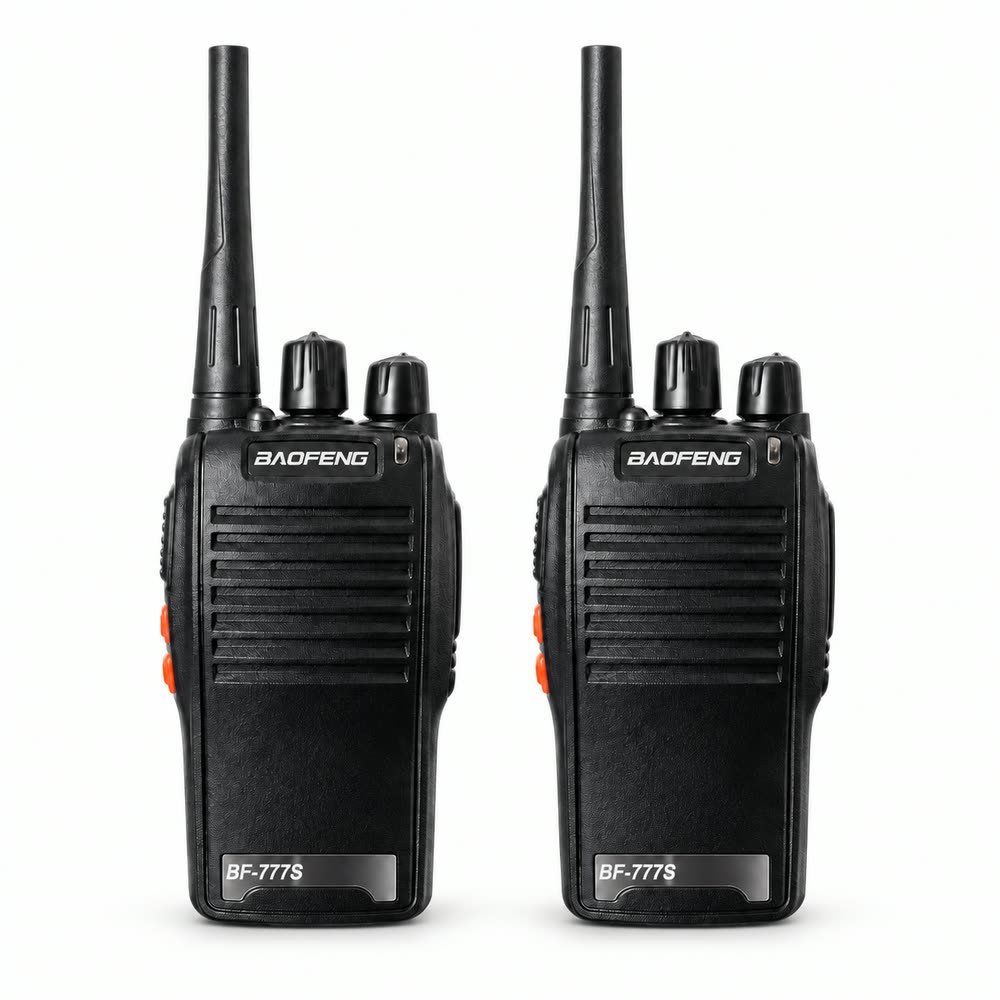 Kit com 2 r&aacute;dios Baofeng BF-777S