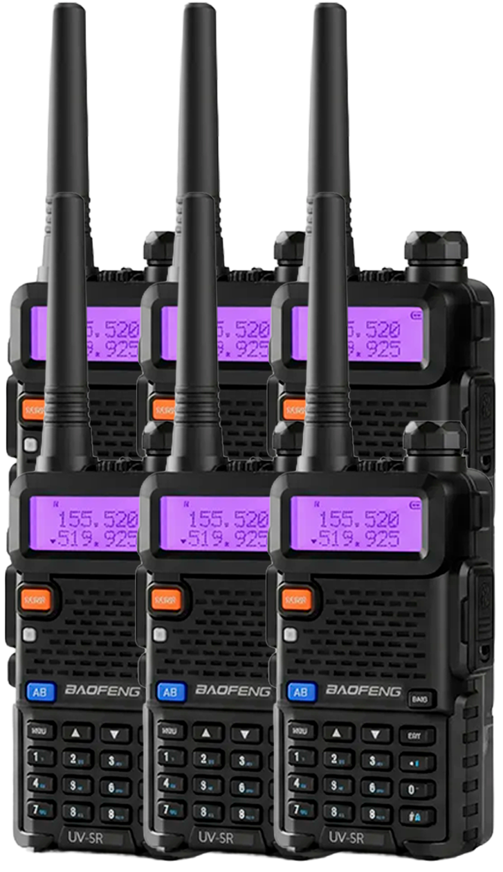 Kit 6 Rádios UV-5R