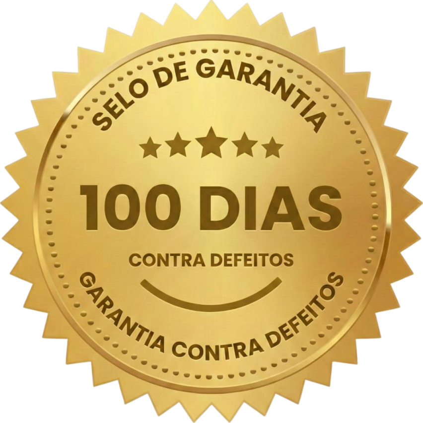 Selo de garantia 100 dias contra defeitos