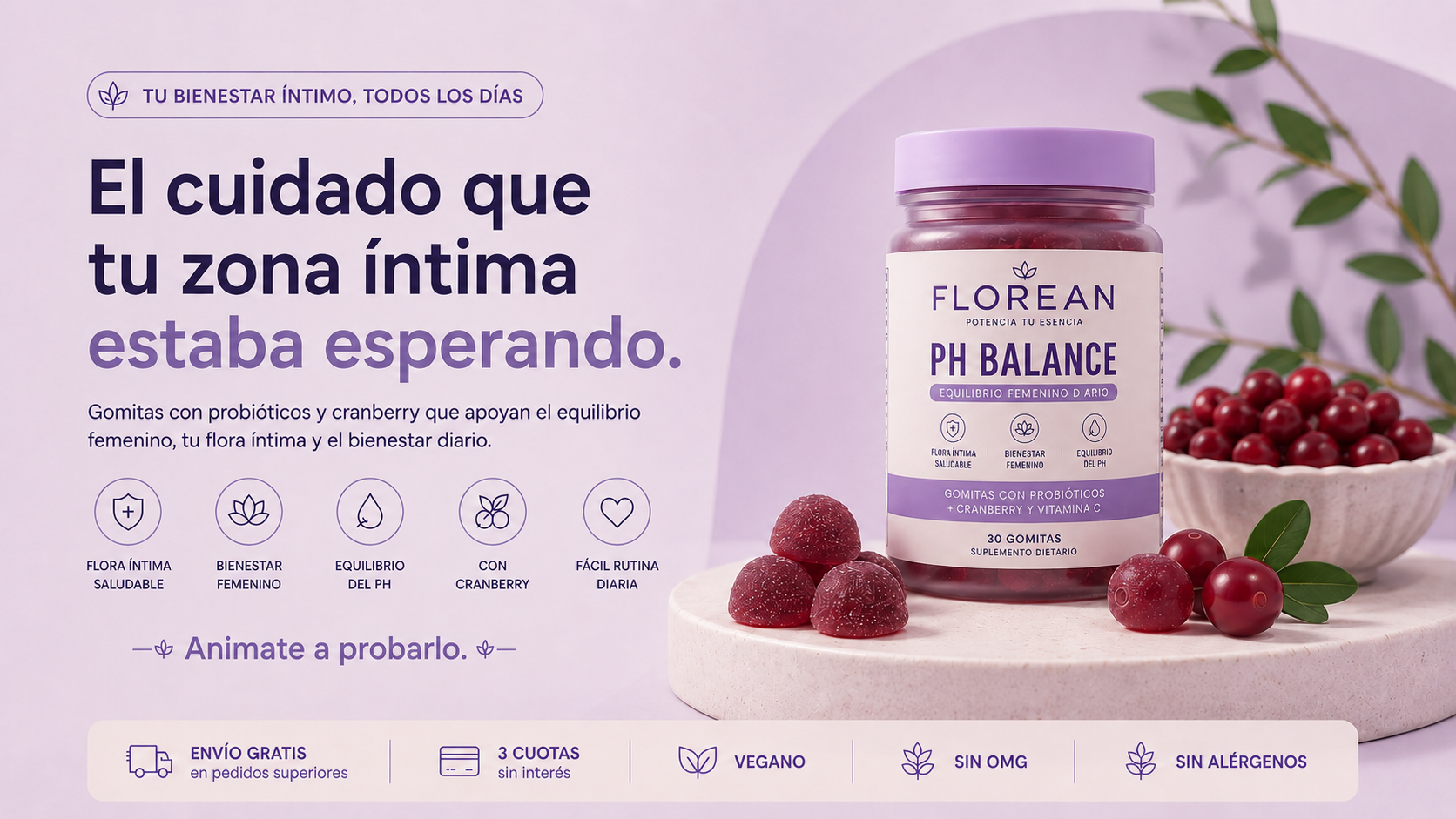 El cuidado que tu zona íntima estaba esperando · Florean PH Balance