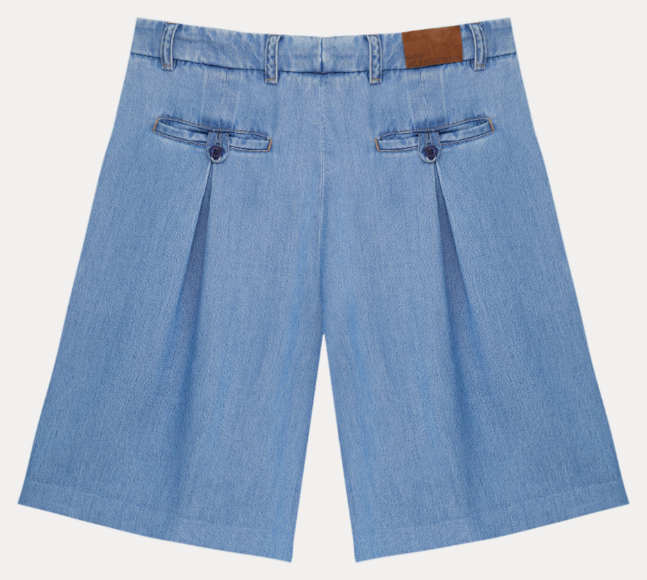 Bermuda jeans — vista de costas