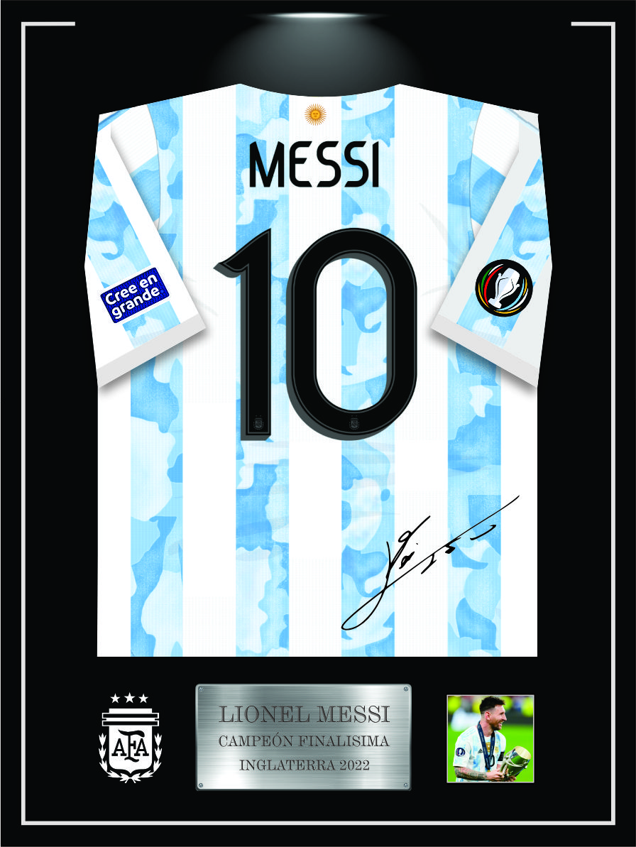 Ejemplo de dorsal personalizado 60x45 cm