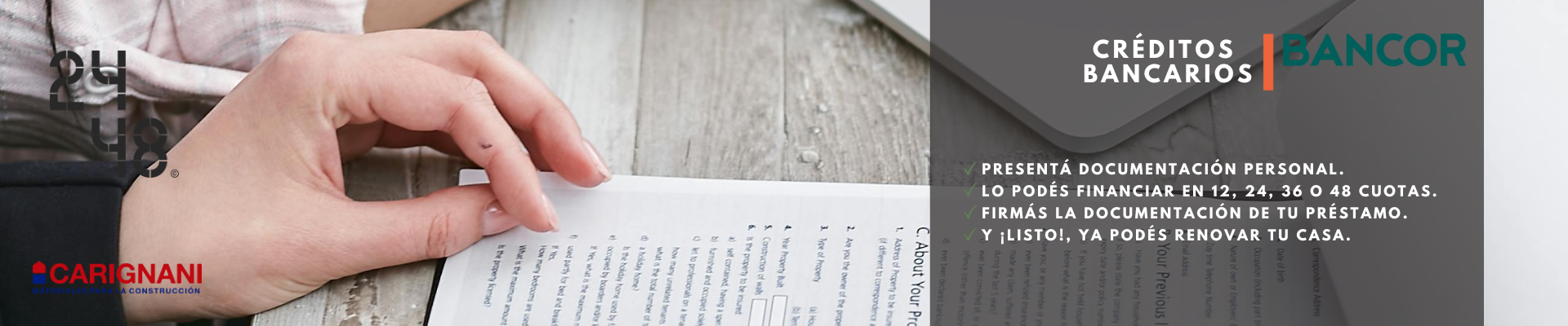 Créditos Bancor 2448 Materiales