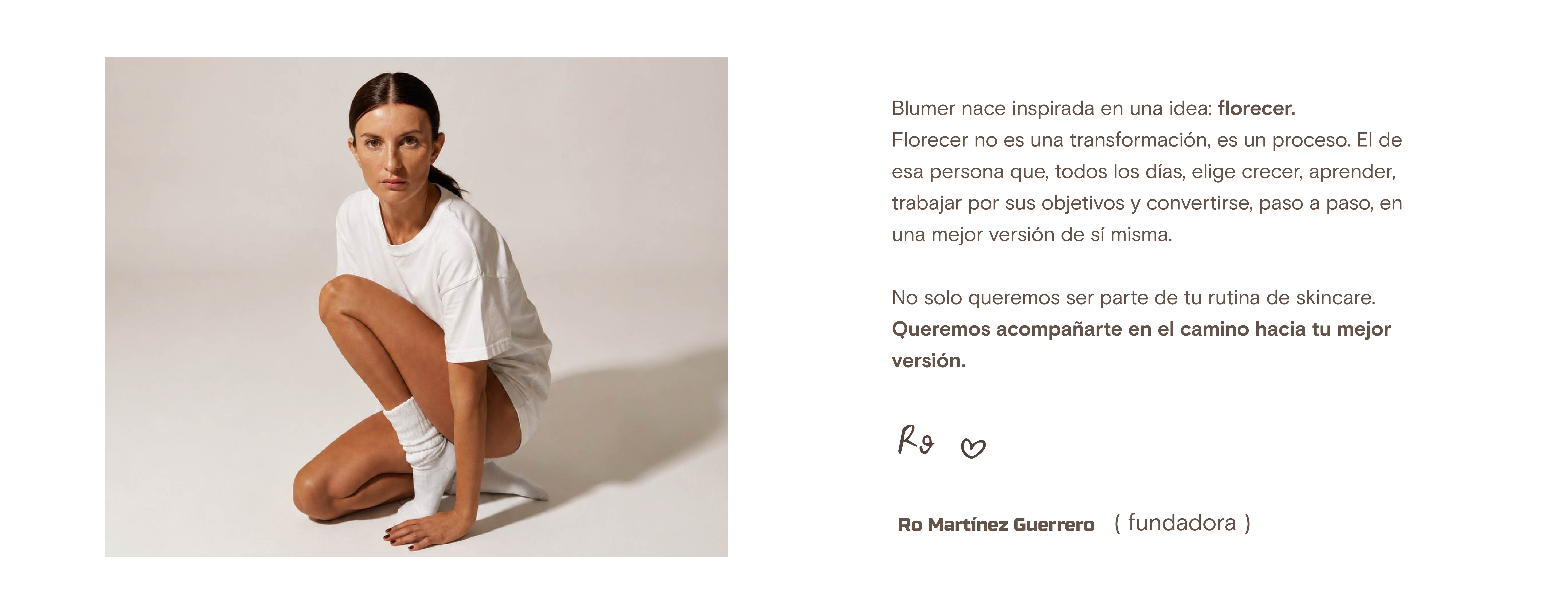 Ro Martínez Guerrero, fundadora de Blumer