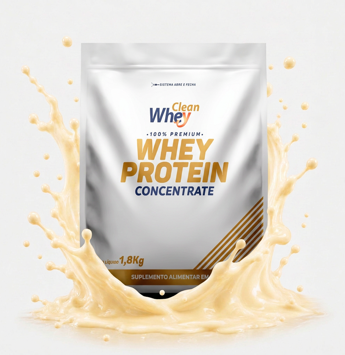 Clean Whey Concentrate Tasty Vanilla Refil 1,8kg