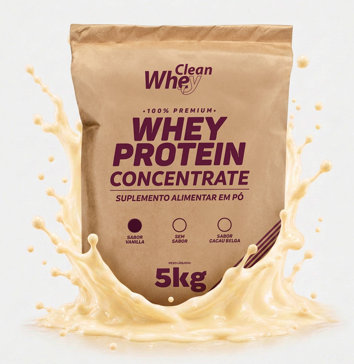 Clean Whey Concentrate Tasty Vanilla Saco 5kg