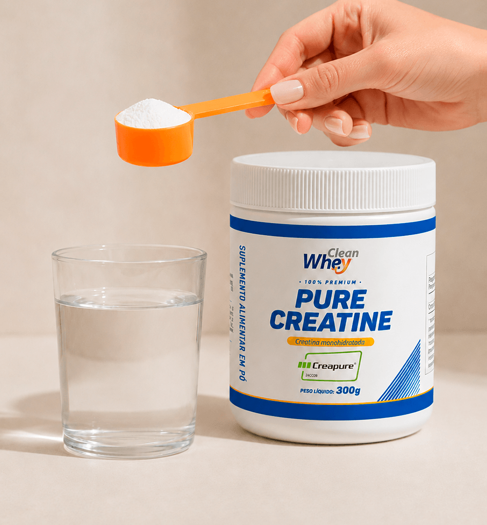 Pure Creatine em rotina de uso
