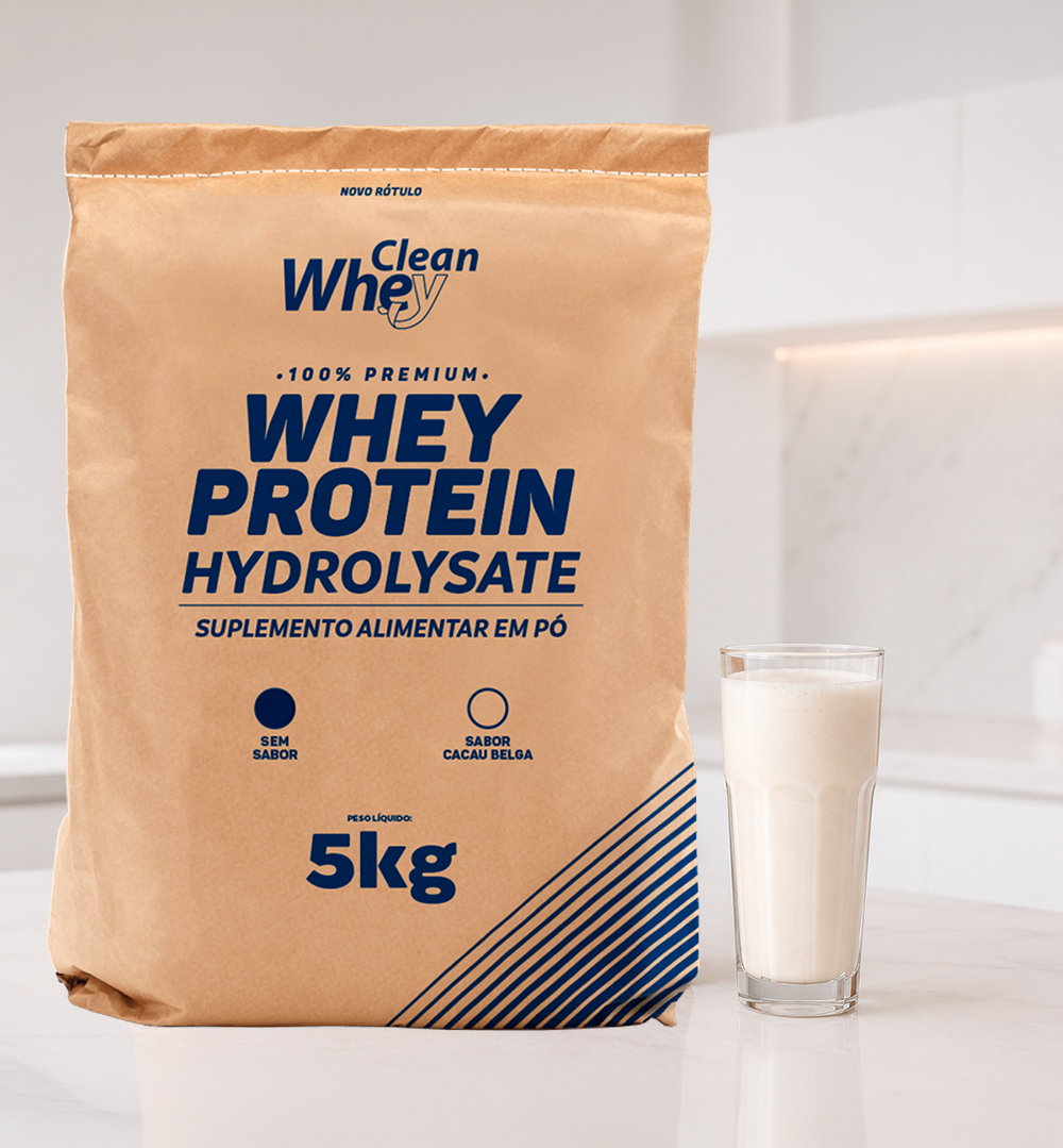 Clean Whey Hydrolysate Classic Sem Sabor Saco 5kg