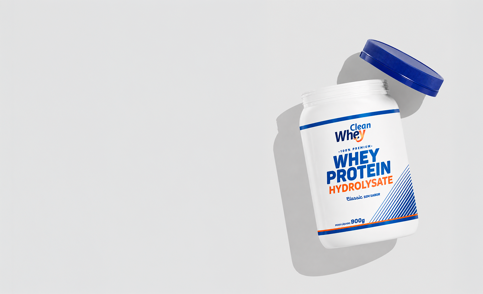 Clean Whey Hydrolysate Classic Sem Sabor Pote 900g