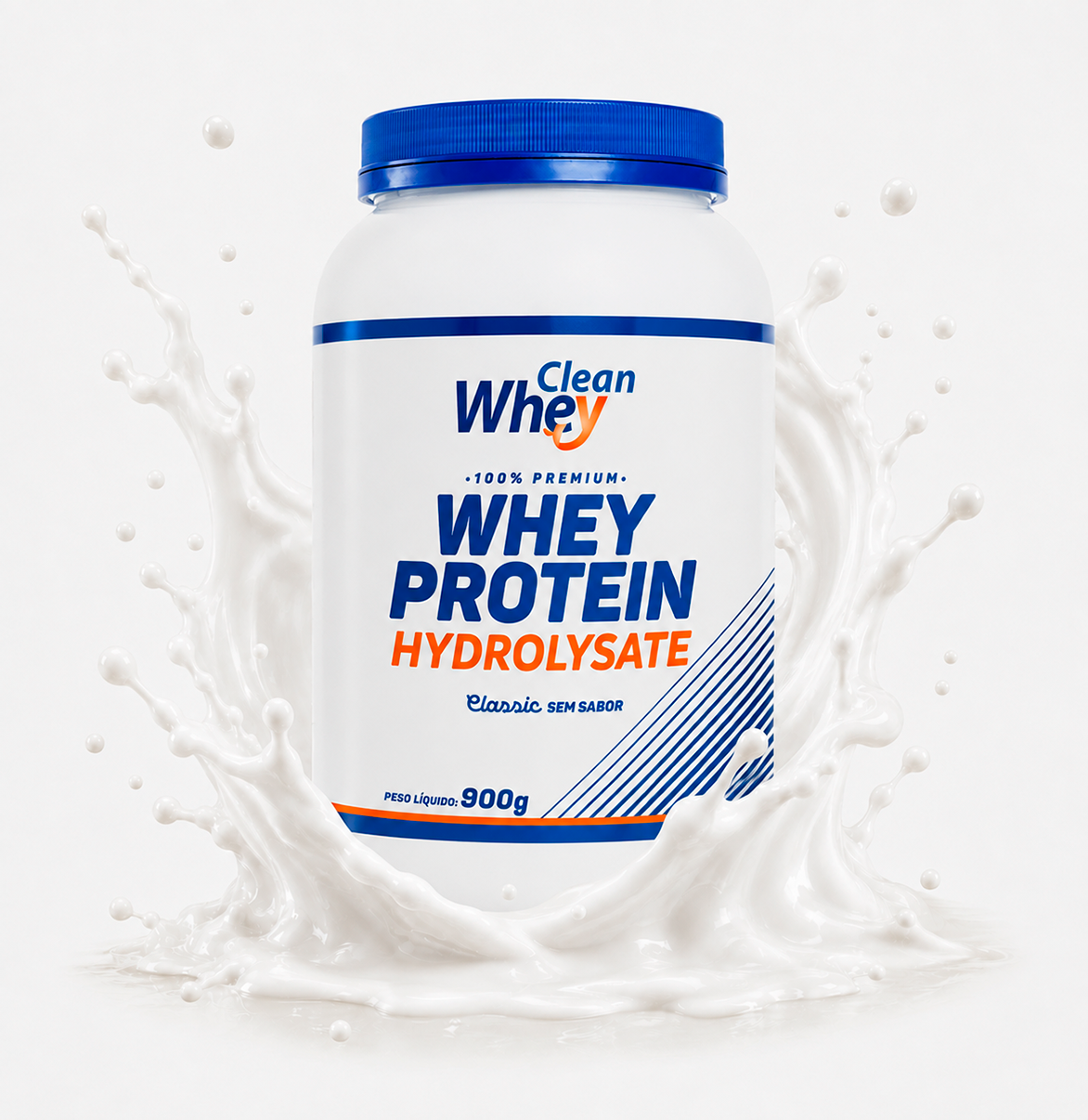 Clean Whey Hydrolysate Classic Sem Sabor Pote 900g