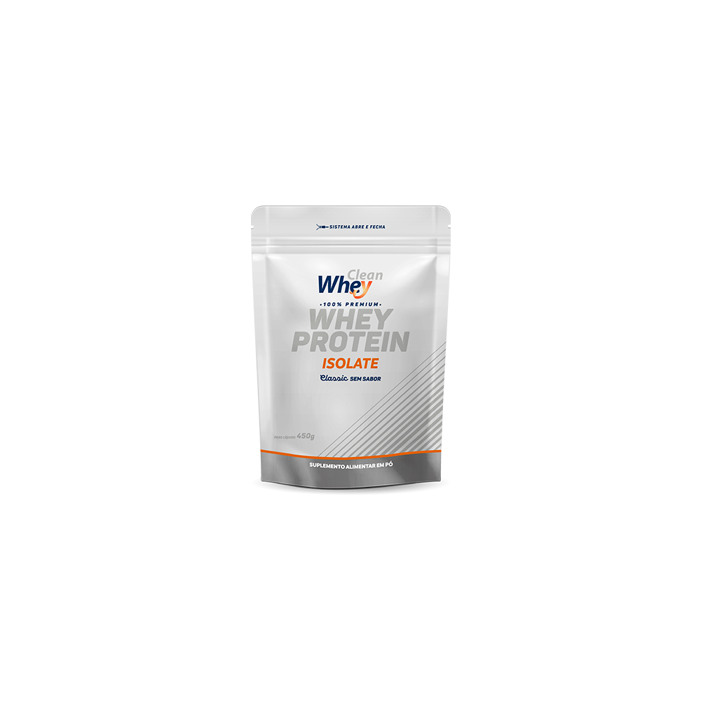 Refil 450g Clean Whey Isolate Classic Sem Sabor