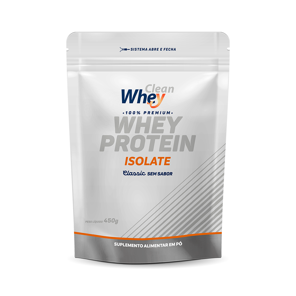 Refil 450g Clean Whey Isolate Classic Sem Sabor