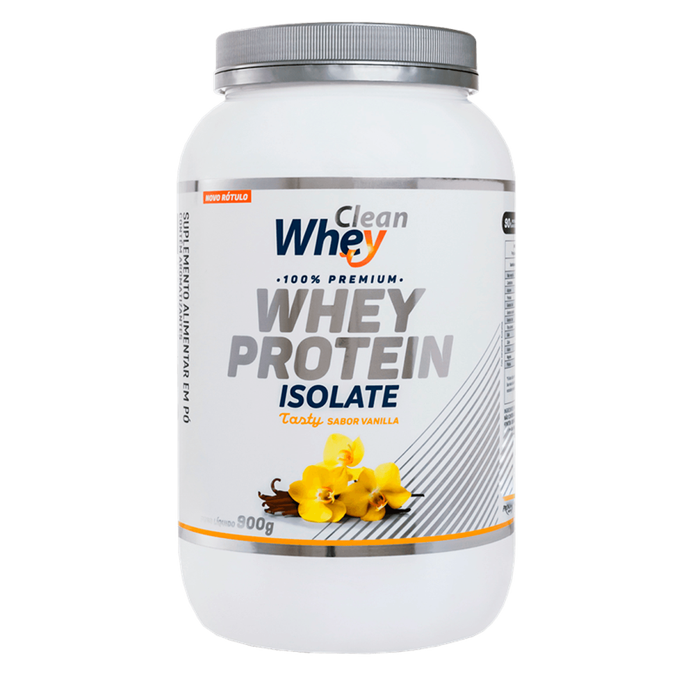 Pote 900g Clean Whey Isolate Tasty Vanilla