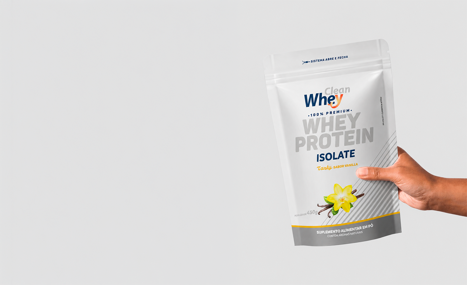 Clean Whey Isolate Tasty Vanilla Refil 450g