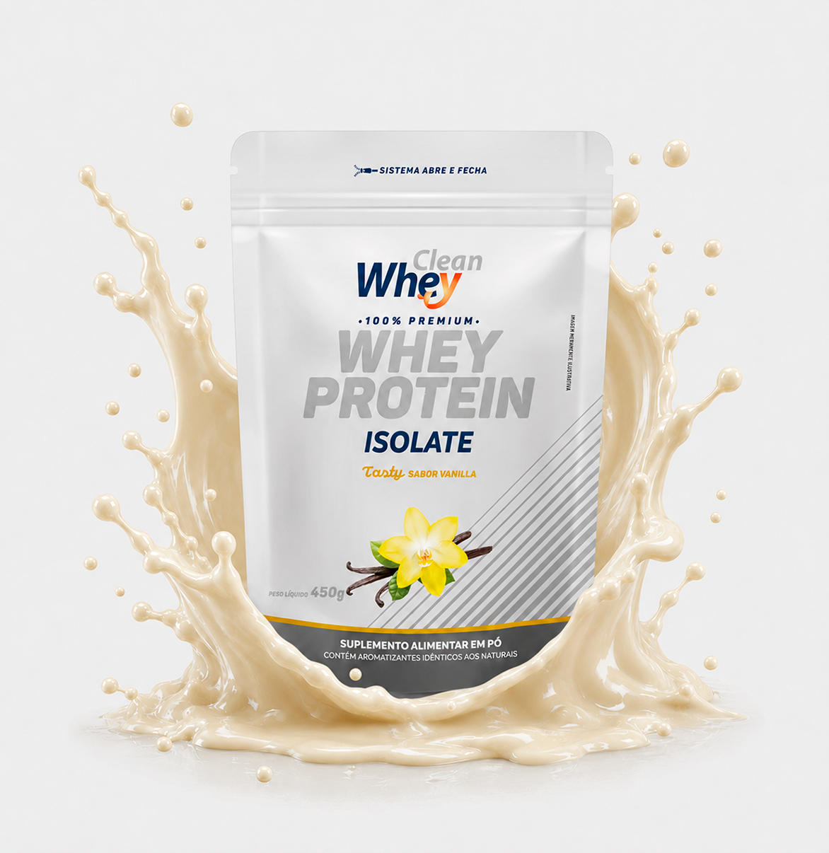 Clean Whey Isolate Tasty Vanilla Refil 450g