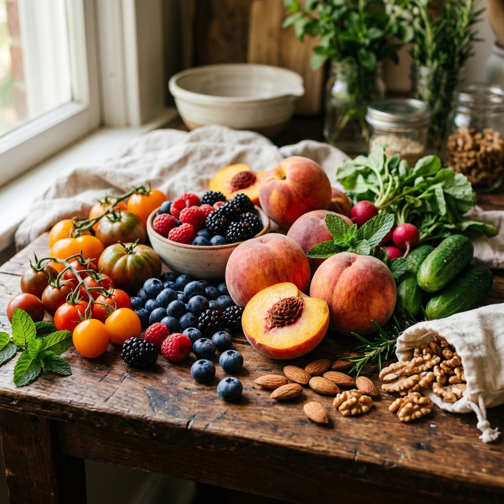 Frutas, Vegetais e Nozes