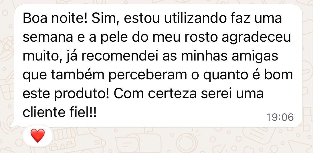 Depoimento de cliente da Muu Beauty