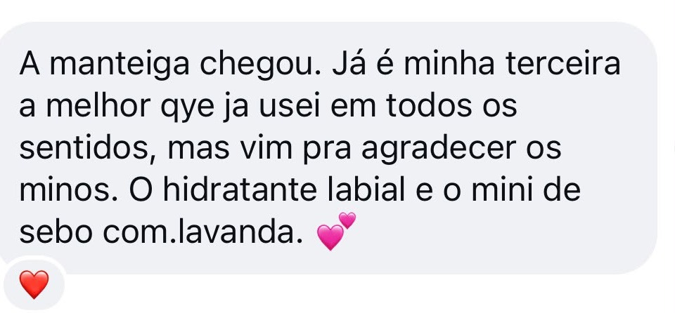 Depoimento de cliente da Muu Beauty