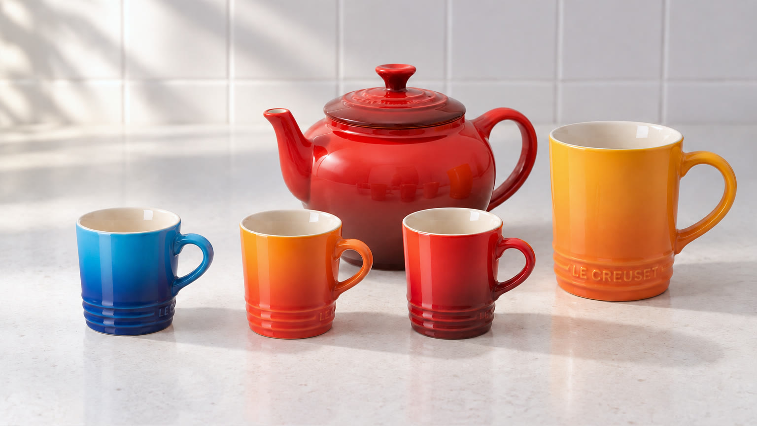 Chá e café em cores