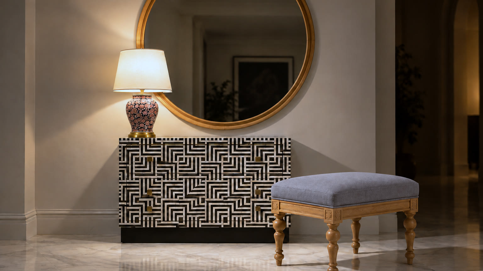 Bone Inlay Entryway