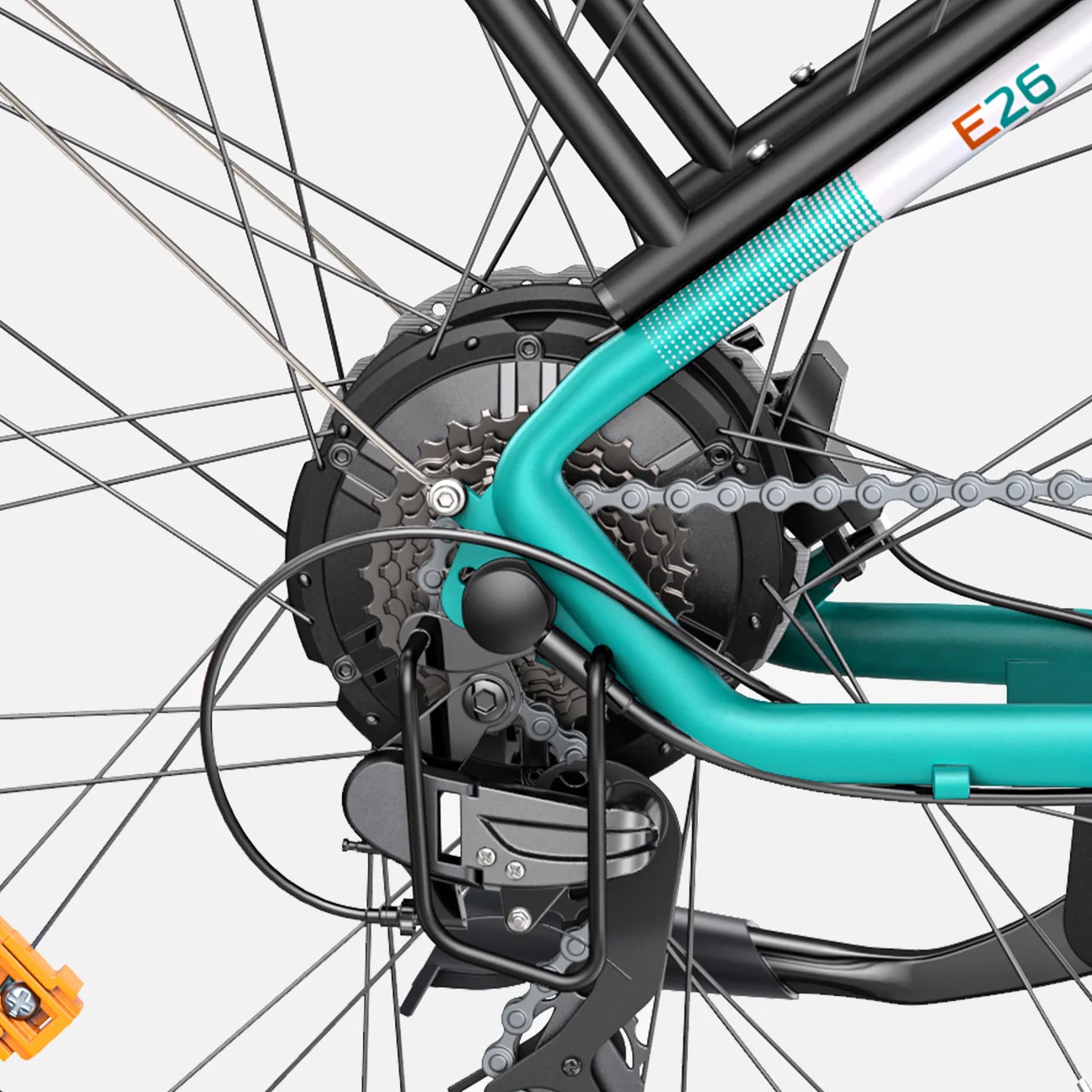 Câmbio SHIMANO de 7 velocidades