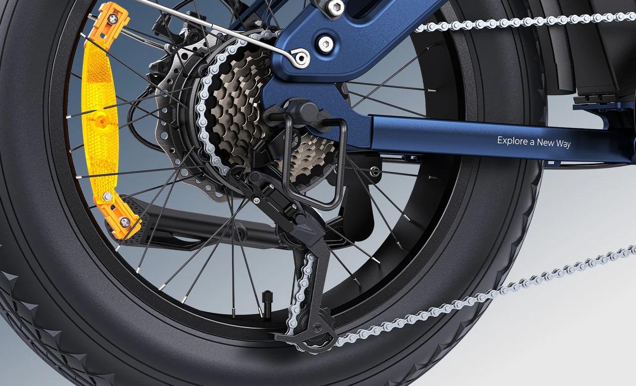 Câmbio Shimano de 7 velocidades