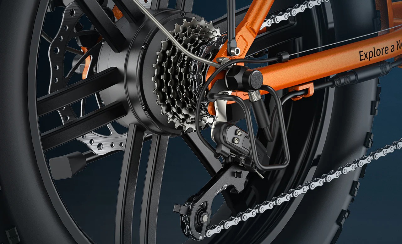 Câmbio SHIMANO de 7 velocidades