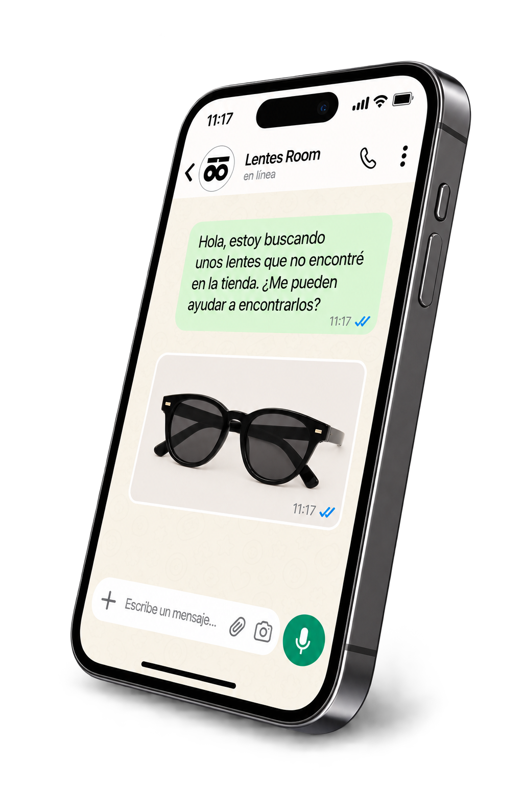 Encuentra tus lentes por WhatsApp
