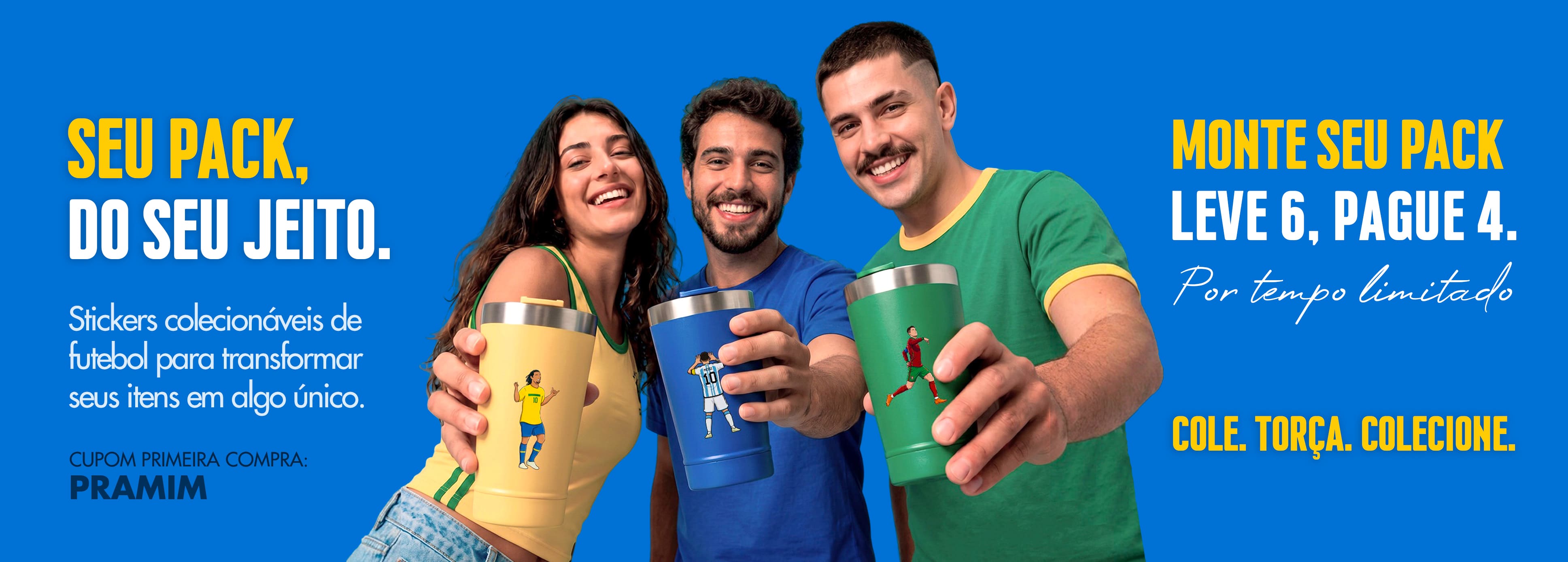 Monte seu pack e personalize do seu jeito