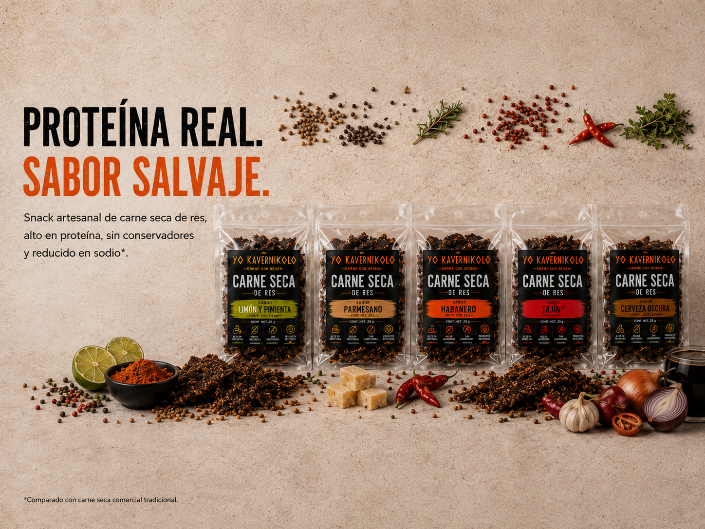 Línea Yo Kavernikolo - 5 especialidades artesanales
