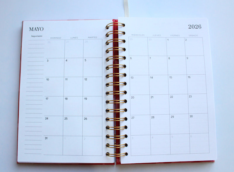 Agenda Semanal Clásica — layout
