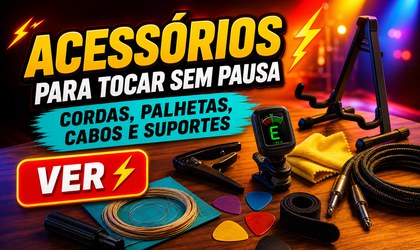 Acessórios para tocar sem pausa