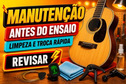 Manutenção antes do ensaio