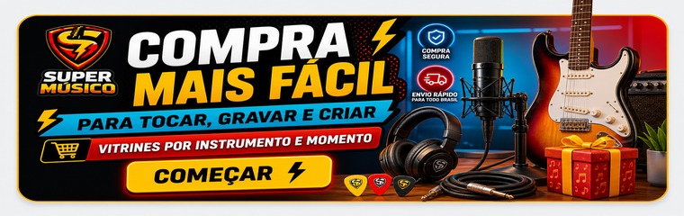 Compra fácil para quem precisa tocar, gravar e criar
