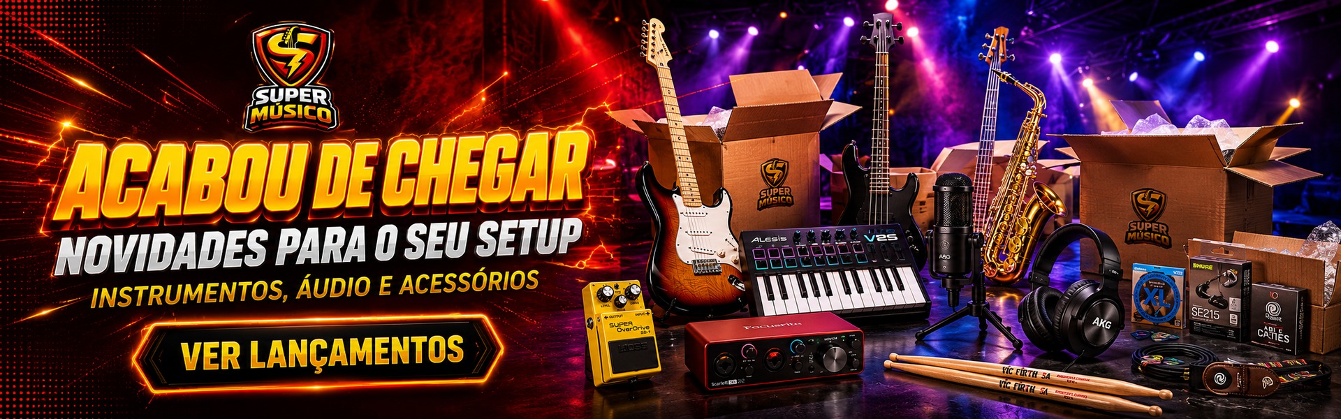Acabou de chegar - novidades para o seu setup
