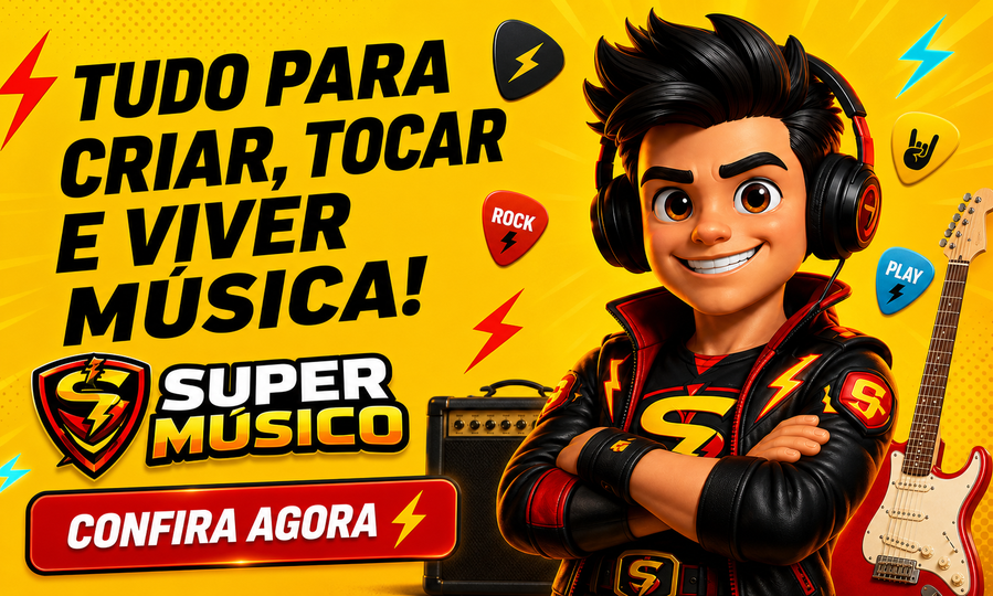 Tudo para criar, tocar e viver música