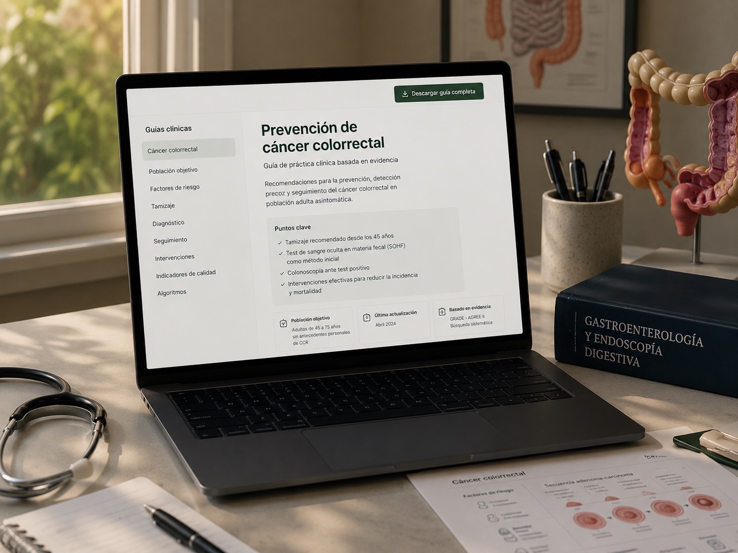 Persona leyendo su informe