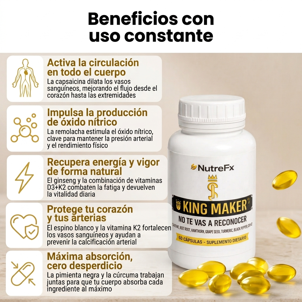King Maker - Beneficios con uso constante