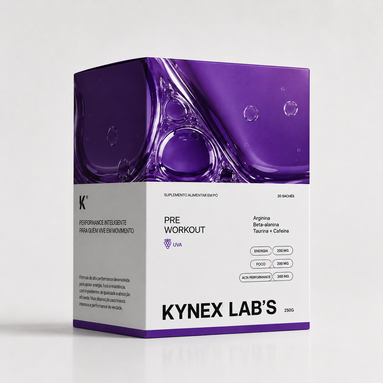 Pré Workout Kynex Lab's sabor uva