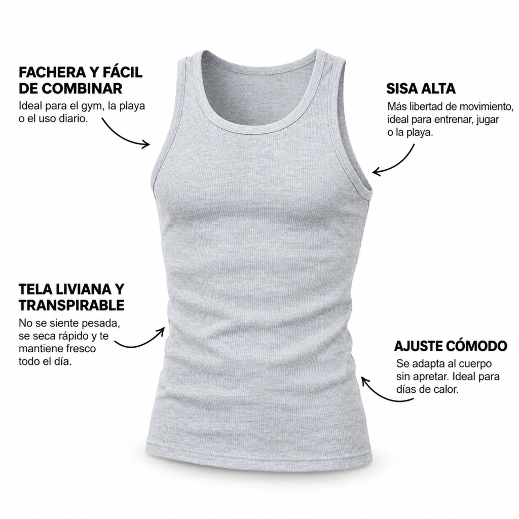 Detalle de El calce en la musculosa Fortenpro