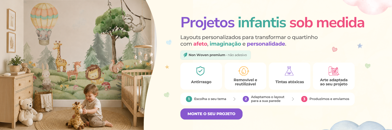 Projetos infantis sob medida BemKids