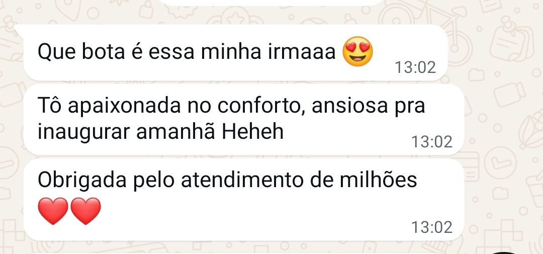 Depoimento de cliente da Arraze Calçados 7