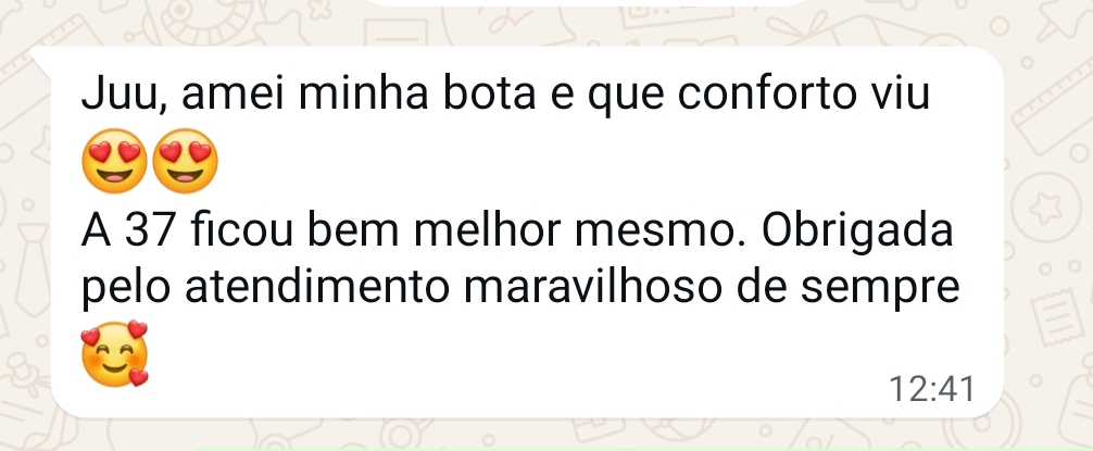 Depoimento de cliente da Arraze Calçados 8