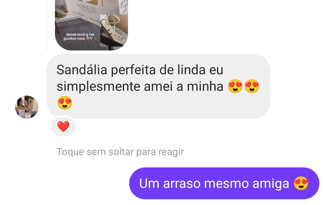 Depoimento de cliente da Arraze Calçados 5