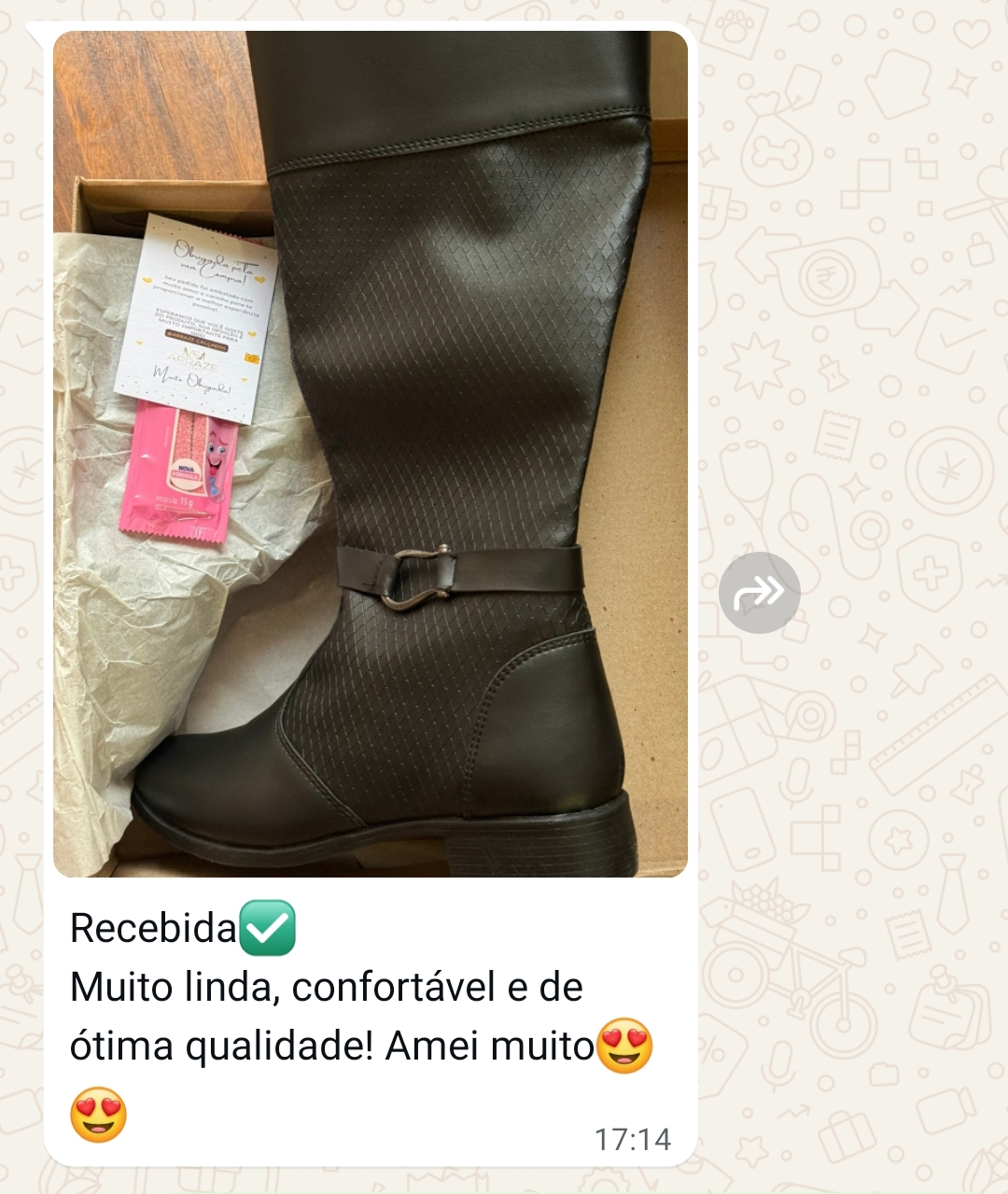 Depoimento de cliente da Arraze Calçados 2