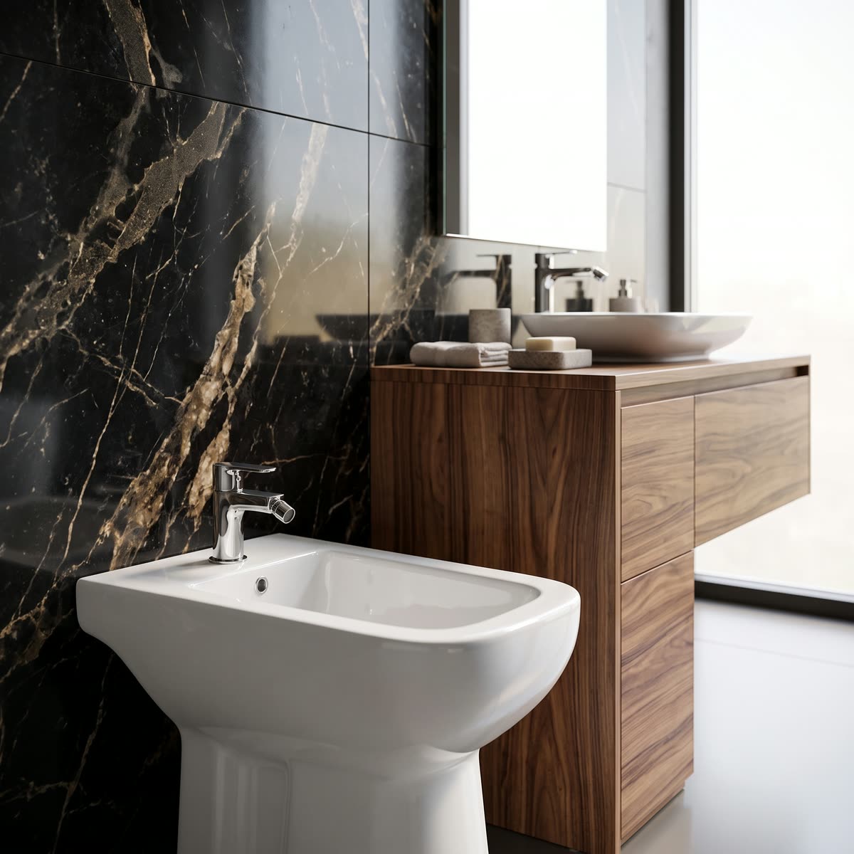 Bidet y bacha AQUALOZA de la misma línea