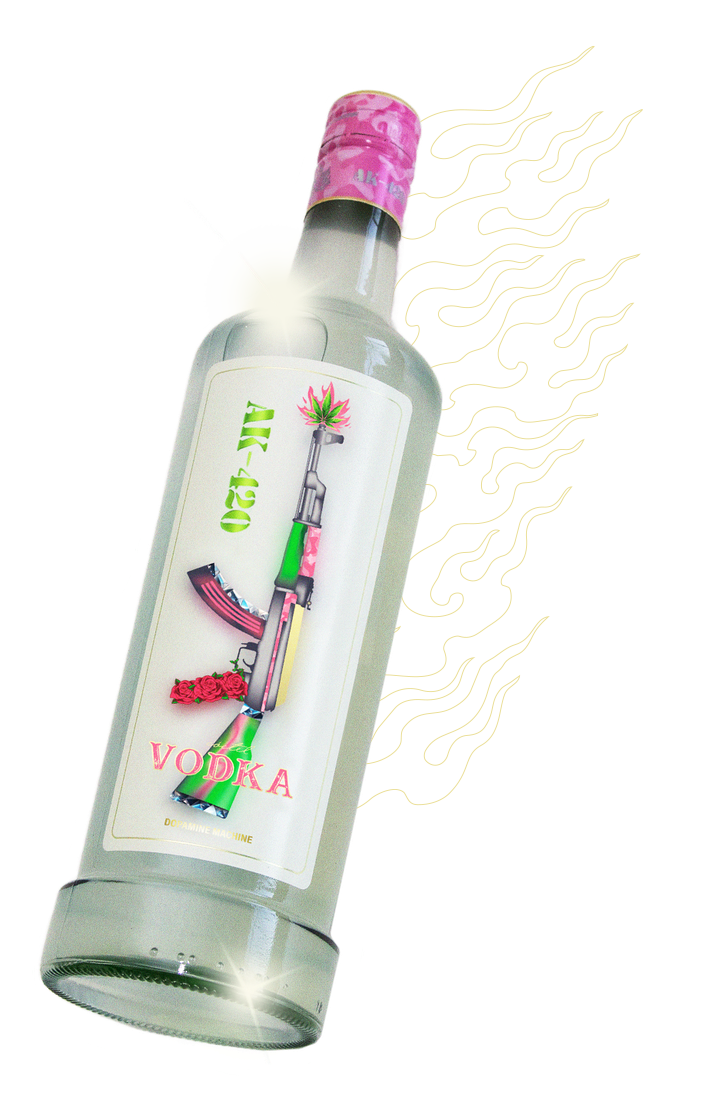 Botella de AK-420 Vodka
