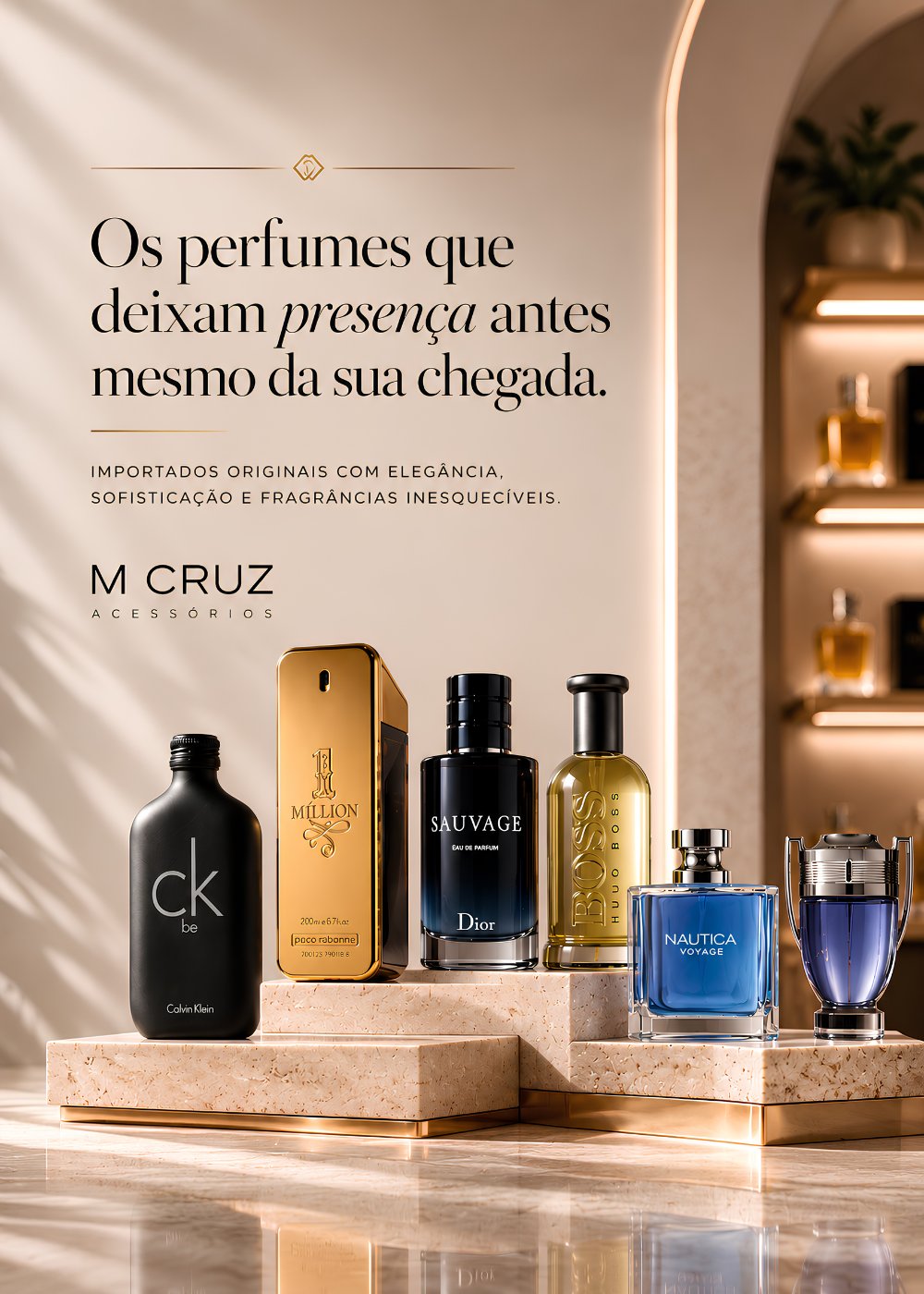 Perfumes importados que deixam presença antes mesmo da sua chegada