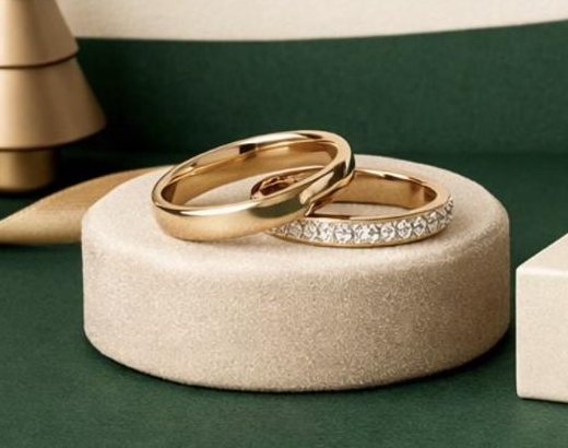 Par de alianças em ouro 18k